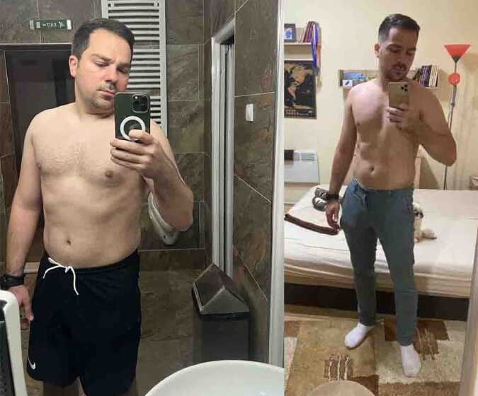 Before and After Gymzilla Tribe transaformation 2